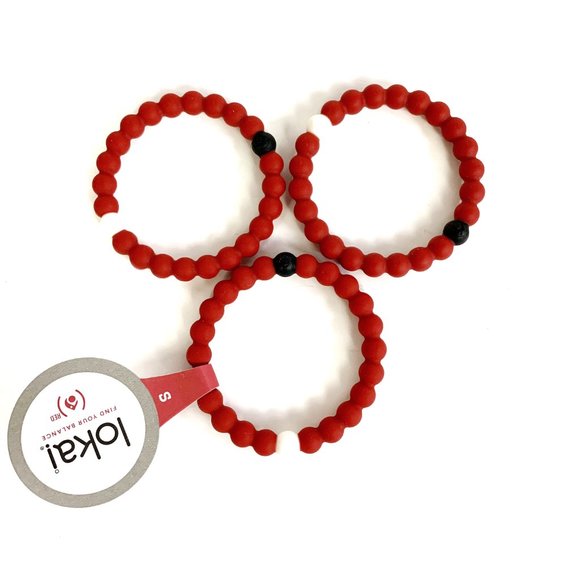 Red Lokai Bracelets Small - Set of 3 - Picture 2 of 6
